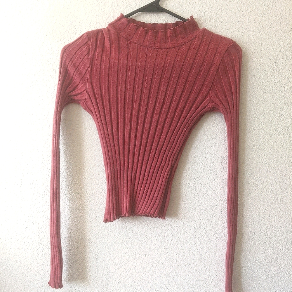 Zara Ribbed Crop Top US M